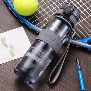 UZSPACE 1L Water Bottle BPA Free Tritan Drinkware for Sports Includes Cleaning Brush