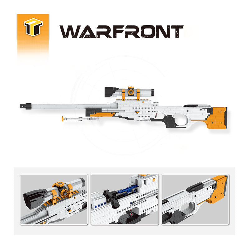 Warfront Building Blocks Model Toy Guns AWP MP5 M4A1 Themed Toys