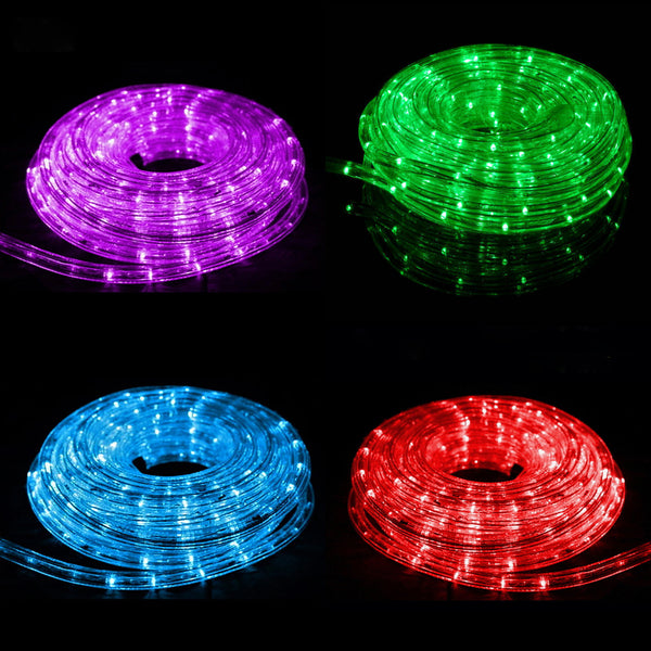 30m Christmas LED Rope Light 8 Function Controller Low 12W Wattage Indoor/Outdoor Decoration