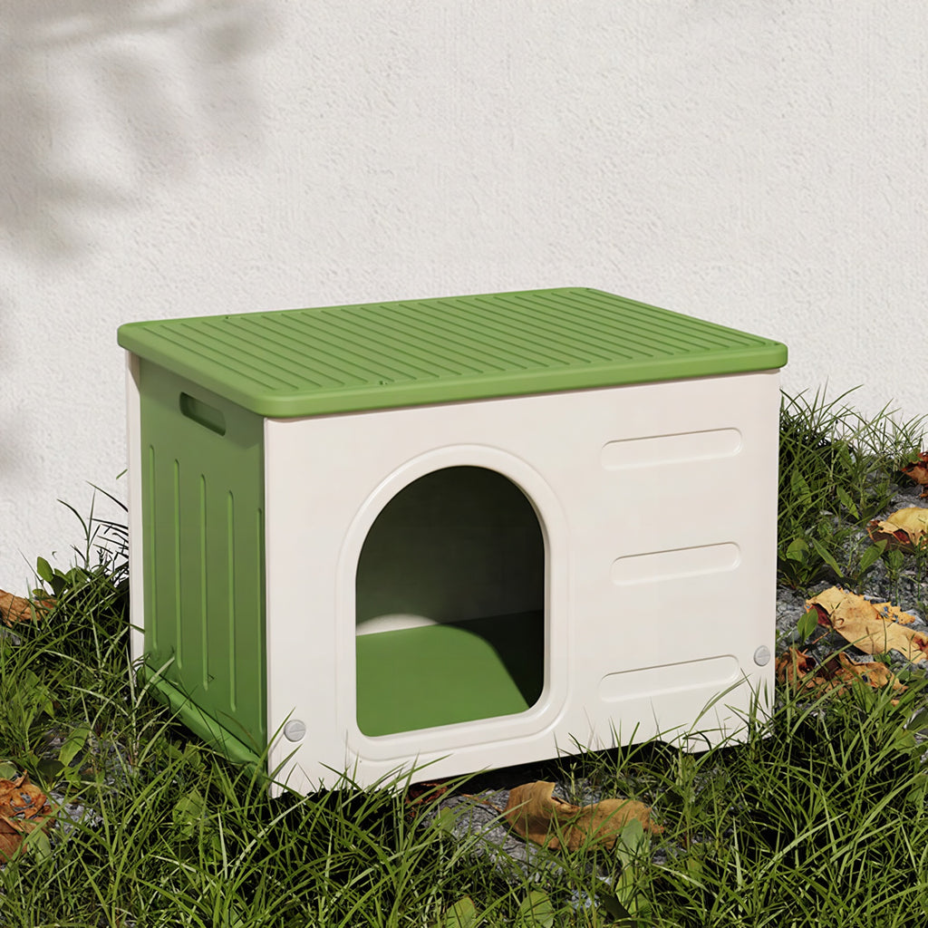 Pet Shack HDPE Weather Proof Indoor Outdoor Pet House for Cats