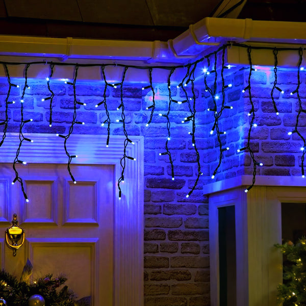 1200 LED Icicle Lights Animated 8 Functions 33m Long Wedding Christmas Decoration