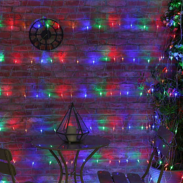 Christmas LED Net Lights Indoor & Outdoor Use 5x2.5m 8-Functions Decoration