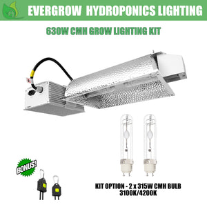 EverGrow 630W CMH - Dual Bulb (2x315W) Ceramic Metal Halide Reflector Ballast Kit