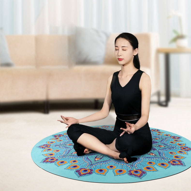 Non Slip Large Round Yoga Mat 3mm Thickness Eco-Friendly 140cm