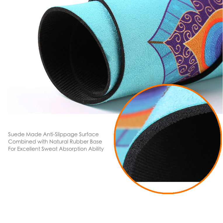 Non Slip Large Round Yoga Mat 3mm Thickness Eco-Friendly 140cm – GearZen