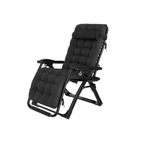 King Size Recliner Foldable Indoor/Outdoor Reclining Lazy Chair Comfort Pack With Cup Holder & Cushion