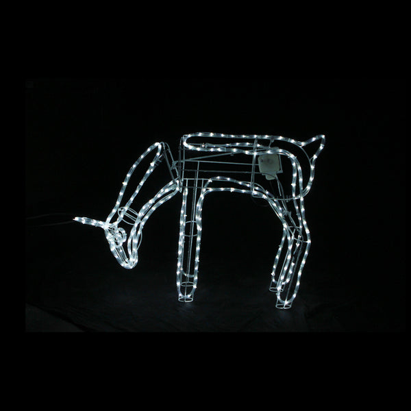 3D LED Christmas Motif 110x65cm Motorised Doe Reindeer Indoor/Outdoor
