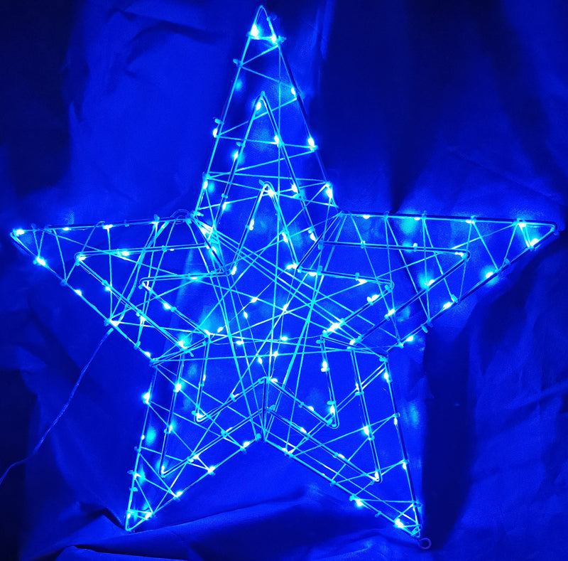 Christmas LED Motif RGB Remote Controlled Animated Star 57x57cm Indoor Outdoor Display Sign