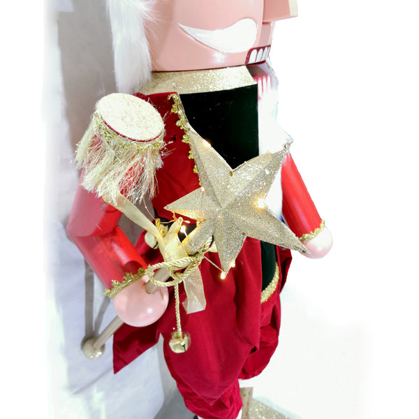 110, 160cm Musical Animated Moving Nutcracker Sings Jingle Bells Christmas Decoration