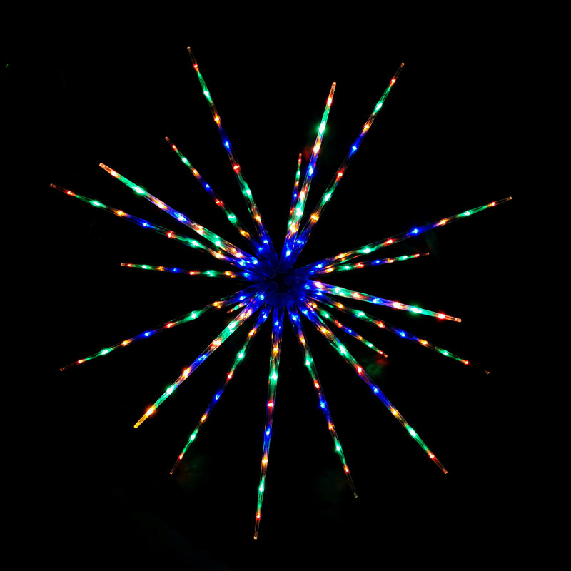 160 LED Digitally Controlled Burst Star Fireworks 100cm Indoor Display
