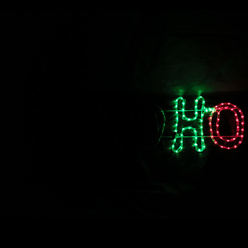 Christmas Santa HOHOHO LED Motif Flashing LEDs 150x38cm Indoor/Outdoor