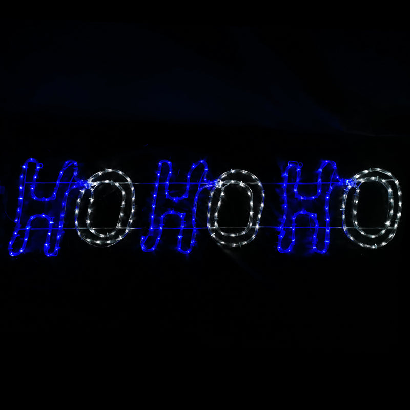 Christmas Santa HOHOHO LED Motif Flashing LEDs 150x38cm Indoor/Outdoor