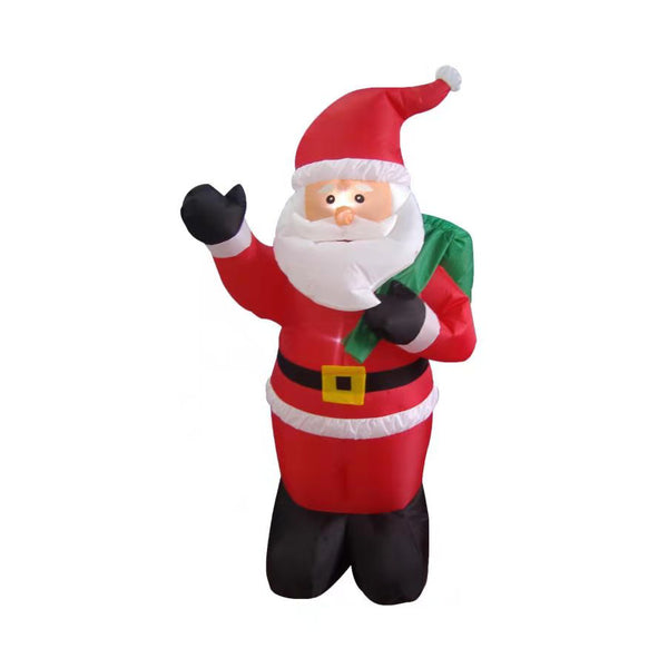 Christmas Decoration Inflatable 120cm Waving Santa LED Lit