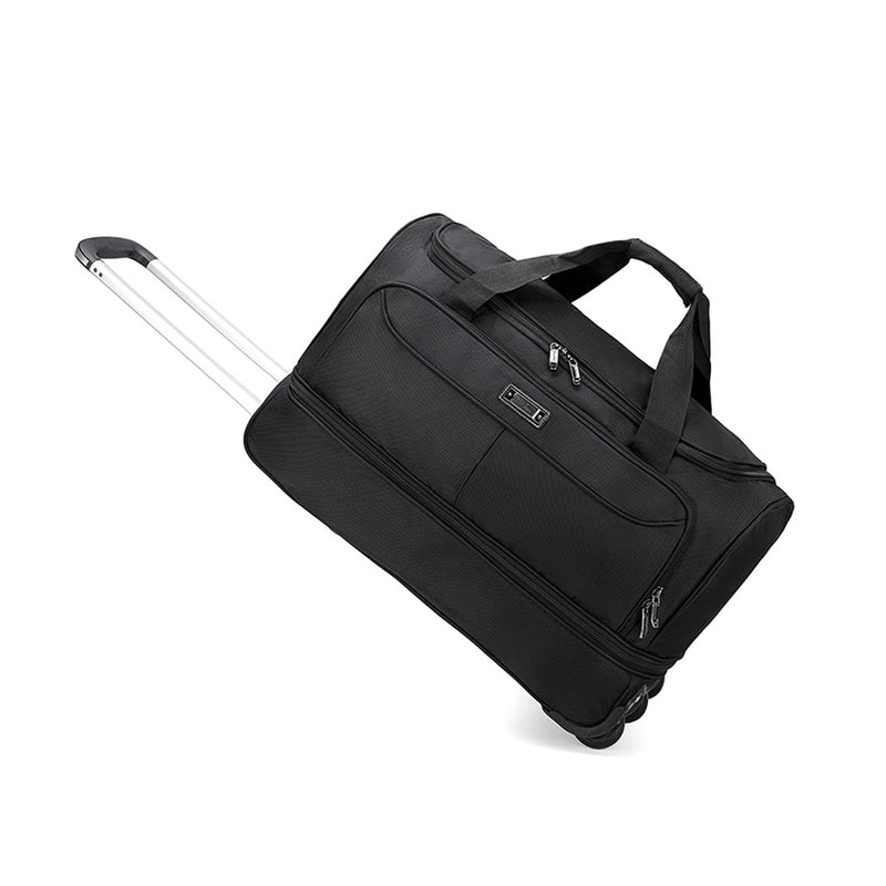 Lavie Sport Cabin Size 56 Litre Pixel Wheel Duffle Travel Bag| Luggage Bag  | 2 Wheel Travel Duffle Bag Navy – Lavie World