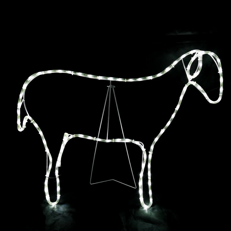 Christmas LED Motif Nativity Sheep 90x68cm Indoor Outdoor Display Sign