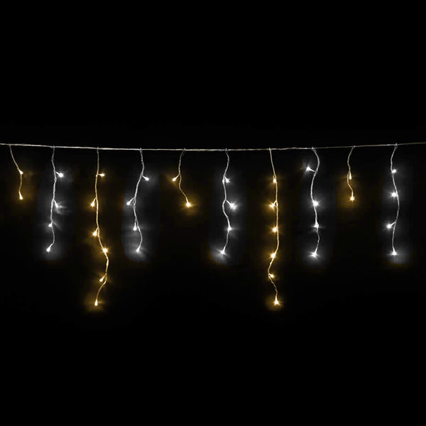 Icicle Lights 500 LED Christmas Events Decorations 8 Function Animations White and Warm