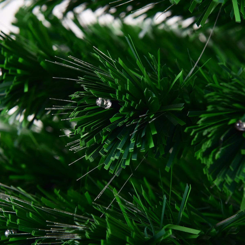 180cm 6 ft Christmas Tree Fibre Optic LED Light Animated Indoor Lit Up Tree Decoration