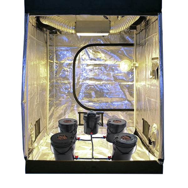 EverGrow 5x DWC 20L Buckets Aerated System Kit For Hydroponic Grow Tent