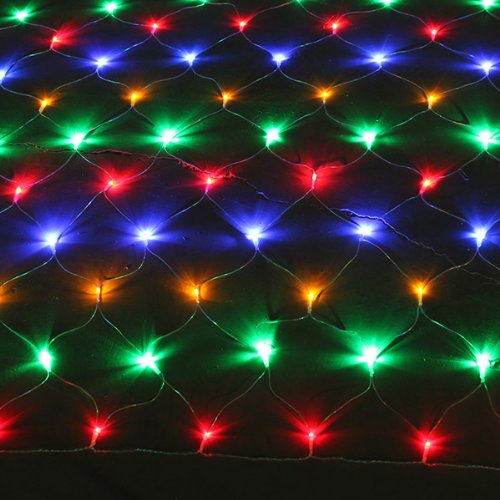 Solar 300 LED Net Lights 5x2.5m 8-Functions Outdoor Party Christmas Garden Decoration