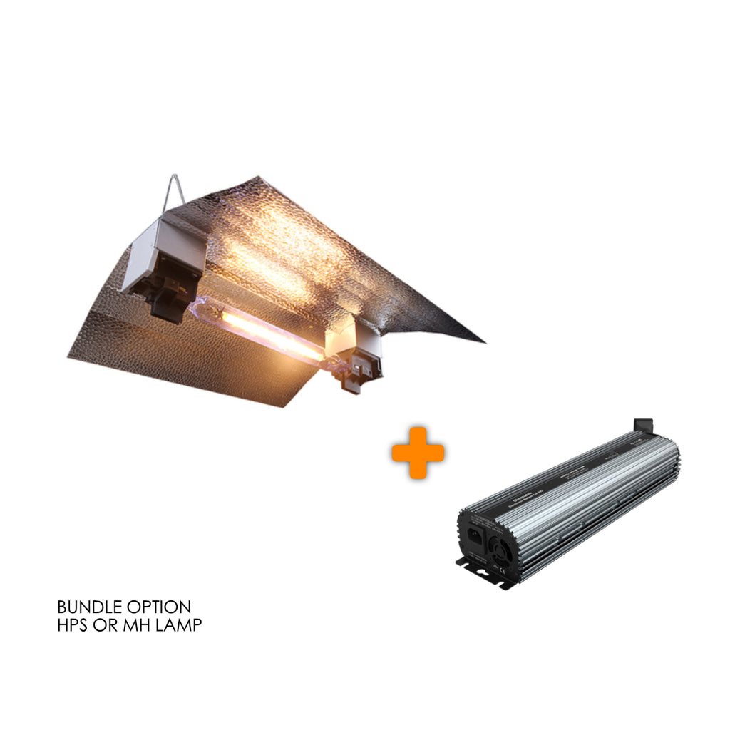 Budget 1000W DE HPS/MH Grow Light Bundle Kit Aluminium Flexible Wing Reflector and Ballast