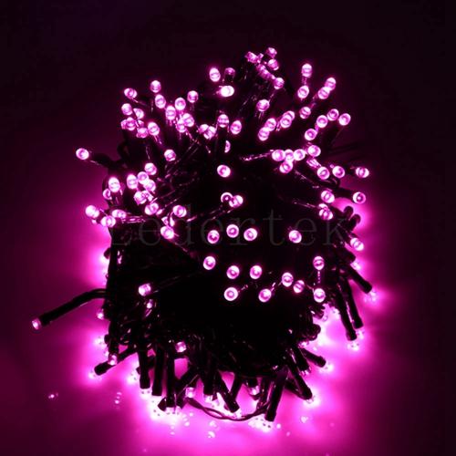 Solar Powered LED Icicle String Lights Christmas Decoration 8 Functions Animations
