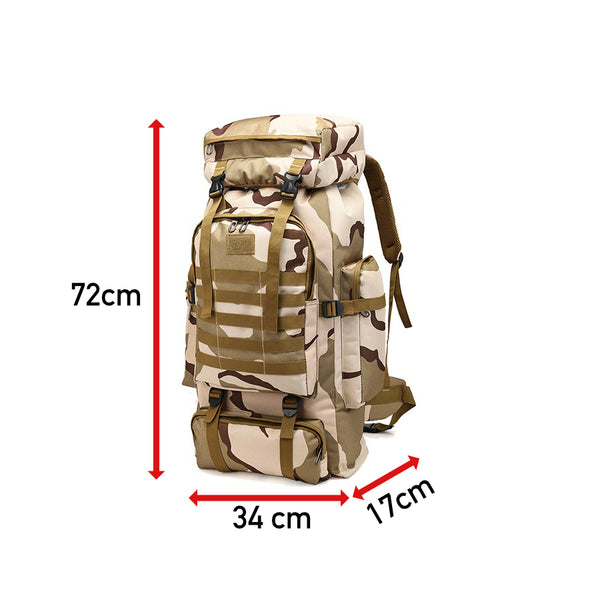 Large 80L Rucksack Hiking Camping Outdoor Travel Backpacker